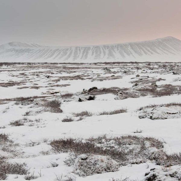 Le cratère de Hverfjall dans la région de Myvatn